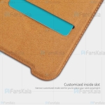 کیف محافظ چرمی نیلکین وان پلاس Nillkin Qin Case For OnePlus 7