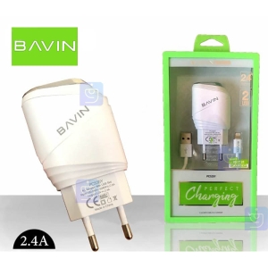 شارژر دیواری باوین توان 2.4 آمپر وهمراه با کابل Bavin PC535Y Charger