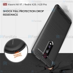 قاب محافظ ژله ای شیائومی Fiber Carbon Rugged Armor Case For Xiaomi Redmi K20 / K20 Pro