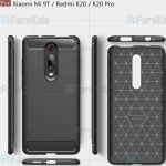 قاب محافظ ژله ای شیائومی Fiber Carbon Rugged Armor Case For Xiaomi Redmi K20 / K20 Pro