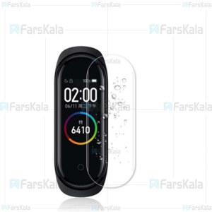 محافظ شیشه ای دستبند هوشمند شیائومی Full Glass Screen Protector Xiaomi Mi Band 4