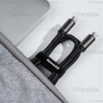 کابل سریع تایپ سی بیسوس Baseus Cafule PD3.1 100W Type-C Cable 1m