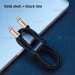 کابل سریع تایپ سی بیسوس Baseus Cafule PD3.1 100W Type-C Cable 1m