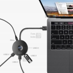 هاب 5 پورت بیسوس Baseus Round Box Hub Adapter USB 3.0 Cahub-F01