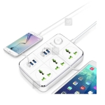 سه راهی برق وشارژ باوین دارای 6 پورت Bavin PC588 Power Strip USB