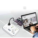 سه راهی برق وشارژ باوین دارای 6 پورت Bavin PC588 Power Strip USB