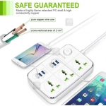 سه راهی برق وشارژ باوین دارای 6 پورت Bavin PC588 Power Strip USB