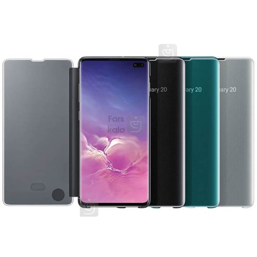 کیف هوشمند اصلی سامسونگ Clear View Cover For Samsung Galaxy S10 Plus