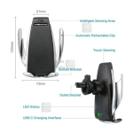 هولدر و شارژر وایرلس هوشمند Crystal Digital S5 Wireless Charger
