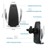 هولدر و شارژر وایرلس هوشمند Crystal Digital S5 Wireless Charger