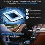 هولدر و شارژر وایرلس هوشمند Crystal Digital S5 Wireless Charger