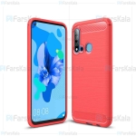 قاب محافظ ژله ای هواوی Fiber Carbon Rugged Armor Case For Huawei Nova 5i / P20 Lite 2019