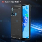 قاب محافظ ژله ای هواوی Fiber Carbon Rugged Armor Case For Huawei Nova 5i / P20 Lite 2019