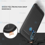 قاب محافظ ژله ای هواوی Fiber Carbon Rugged Armor Case For Huawei Nova 5i / P20 Lite 2019