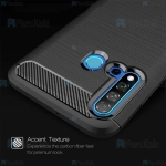 قاب محافظ ژله ای هواوی Fiber Carbon Rugged Armor Case For Huawei Nova 5i / P20 Lite 2019