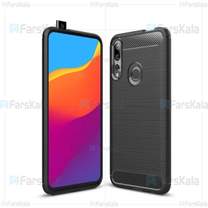 قاب محافظ ژله ای هواوی Fiber Carbon Rugged Armor Case For Huawei Y9 Prime 2019