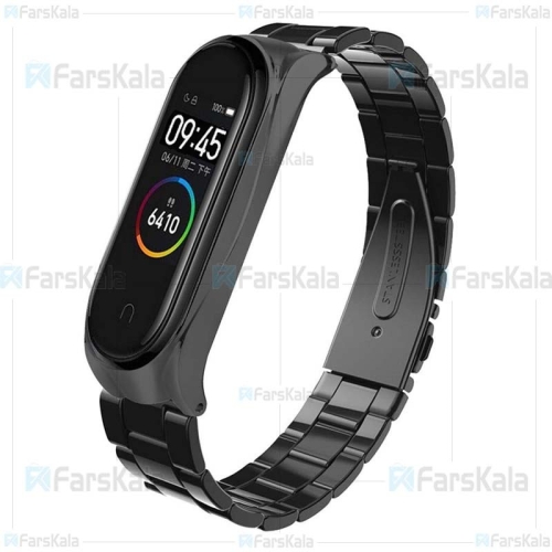 بند فلزی دستبند سلامتی شیائومی Metal Strap For Xiaomi Mi Band 4 / 3