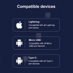 کابل شارژ سه سر نیلکین Nillkin Swift 3-in-1 Cable 1.5m