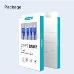 کابل شارژ سه سر نیلکین Nillkin Swift 3-in-1 Cable 1.5m