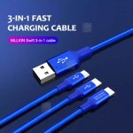 کابل شارژ سه سر نیلکین Nillkin Swift 3-in-1 Cable 1.5m