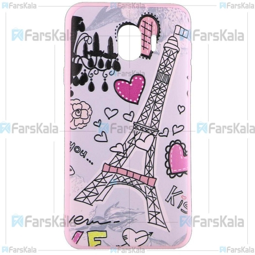 قاب محافظ طرح دار سامسونگ Patterned Protective Frame Case For Samsung Galaxy J4 2018
