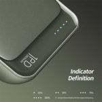 پاوربانک فست شارژ 10000 راک ROCK RMP0398 Mini Power Bank USB C PD QC3.0 10000mAh18 Watt Quick Charge Fast Charging