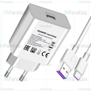 شارژر اصلی سوپر شارژ هواوی Huawei SuperCharge 5A همراه با کابل Type-C