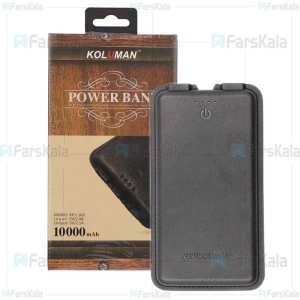 پاوربانک 10000 میلی آمپر کلومن KOLUMAN KP-L160 دو پورت با توان 2.1 آمپر