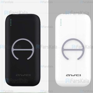 پاوربانک وایرلس 12000 میلی آمپر اوی Awei P21K Wireless Power Bank
