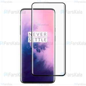 محافظ صفحه نمایش تمام چسب با پوشش کامل Full Glass Screen Protector For OnePlus 7 Pro