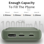 پاوربانک فست شارژ 10000 راک Rock P63 Mini Digital Display Power Bank 10000mAh RMP0396 توان 2.1 آمپر