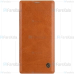 کیف محافظ چرمی نیلکین سامسونگ Nillkin Qin Case For Samsung Galaxy Note 10 Plus