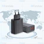شارژر دیواری دو پورت بیسوس Baseus Speed PPS QC3.0 CCFS-E01 30W