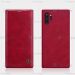 کیف محافظ چرمی نیلکین سامسونگ Nillkin Qin Case For Samsung Galaxy Note 10 Plus