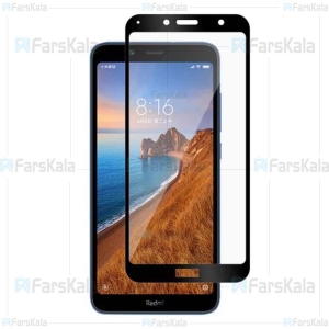 محافظ صفحه نمایش تمام چسب با پوشش کامل Full Glass Screen Protector For Xiaomi Redmi 7A
