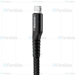 کابل شارژ و انتقال داده لایتنینگ تلفنی بیسوس Baseus Fish eye Spring Lightning Cable 1m