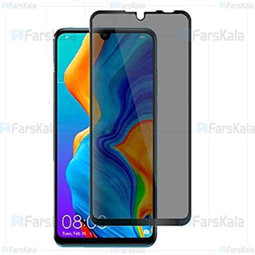 محافظ صفحه نمایش حریم شخصی تمام چسب با پوشش کامل Privacy Full Screen Protector For Huawei P30 Lite / Nova 4e
