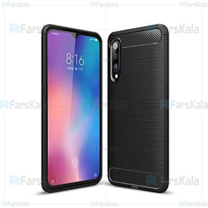 قاب محافظ ژله ای شیائومی Fiber Carbon Rugged Armor Case For Xiaomi Mi 9