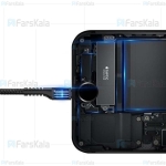 کابل شارژ و انتقال داده لایتنینگ تلفنی بیسوس Baseus Fish eye Spring Lightning Cable 1m