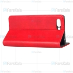 کیف طرح چرم بلک بری Leather Cover For BlackBerry Key2