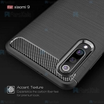 قاب محافظ ژله ای شیائومی Fiber Carbon Rugged Armor Case For Xiaomi Mi 9