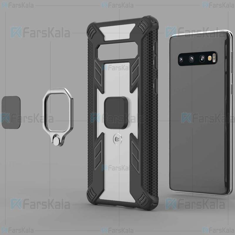 قاب محافظ انگشتی سامسونگ Armor Ring 360 Case Samsung Galaxy S10
