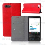 کیف طرح چرم بلک بری Leather Cover For BlackBerry Key2