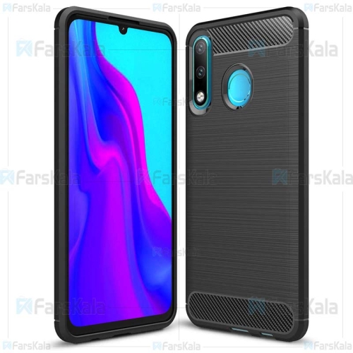 قاب محافظ ژله ای هواوی Fiber Carbon Rugged Armor Case For Huawei P30 lite / Nova 4e
