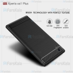 قاب محافظ ژله ای سونی Fiber Carbon Rugged Armor Case For Sony Xperia XA1 Plus
