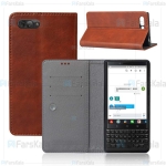 کیف طرح چرم بلک بری Leather Cover For BlackBerry Key2