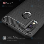 قاب محافظ ژله ای شیائومی Fiber Carbon Rugged Armor Case For Xiaomi Redmi 7
