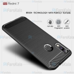 قاب محافظ ژله ای شیائومی Fiber Carbon Rugged Armor Case For Xiaomi Redmi 7