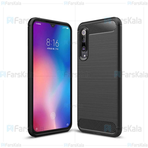قاب محافظ ژله ای شیائومی Fiber Carbon Rugged Armor Case For Xiaomi Mi 9 SE