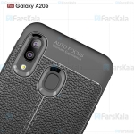 قاب ژله ای طرح چرم سامسونگ Auto Focus Jelly Case Samsung Galaxy A20e